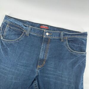 Bulwark FR Flame Resistant Work Pants Mens 42x34 Relaxed Fit‎ Denim Blue Jeans